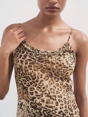 Mango Animal Animal-Print Midi-Dress - Image 4 of 7