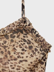 Mango Animal Animal-Print Midi-Dress - Image 7 of 7