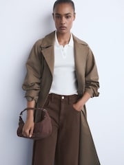 Mango Brown High-Rise Balloon Jeans - Image 2 of 6