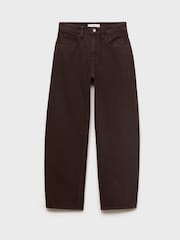Mango Brown High-Rise Balloon Jeans - Image 5 of 6
