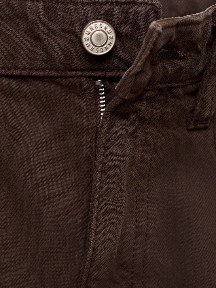 Mango Brown High-Rise Balloon Jeans - Image 6 of 6