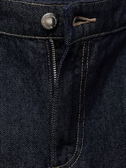 Mango Light Blue Wide-Leg Pleated Jeans - Image 6 of 6
