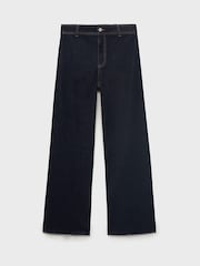 Mango Blue Catherin Culotte High-Rise Jeans - Image 5 of 6