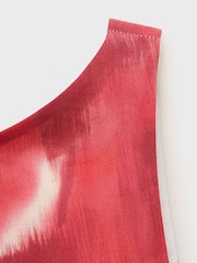 Mango Red Floral-Print Flared Dress - Image 6 of 6