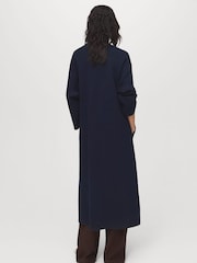 Mango Blue Knitted Long Coat - Image 2 of 5