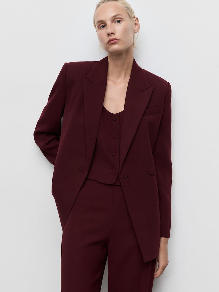 Mango Red Iguana Blazer - Image 2 of 7 Mango Red Iguana Blazer - Image 2 of 7