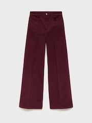 Mango Red High-Waisted Wide-Leg Jeans - Image 7 of 7