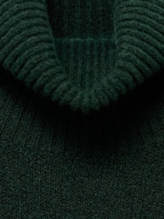 Mango Green Short Knitted Turtleneck Dress - Image 6 of 6