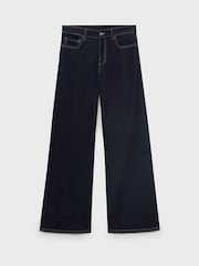 Mango Blue Low Waist Wide Leg Jeans - Image 5 of 6
