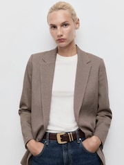 Mango Purple Charlott Blazer - Image 3 of 6