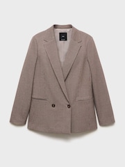 Mango Purple Charlott Blazer - Image 5 of 6