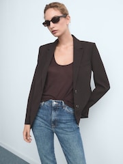 Mango Blue Claudia Slim-Fit Cropped Jeans - Image 2 of 5