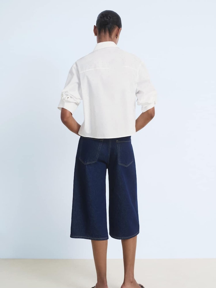 Mango White Fab Shirt - Image 2 of 6 Mango White Fab Shirt - Image 2 of 6