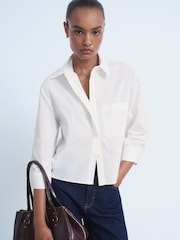 Mango White Fab Shirt - Image 3 of 6