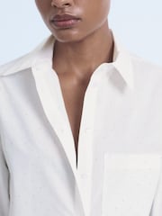Mango White Fab Shirt - Image 4 of 6