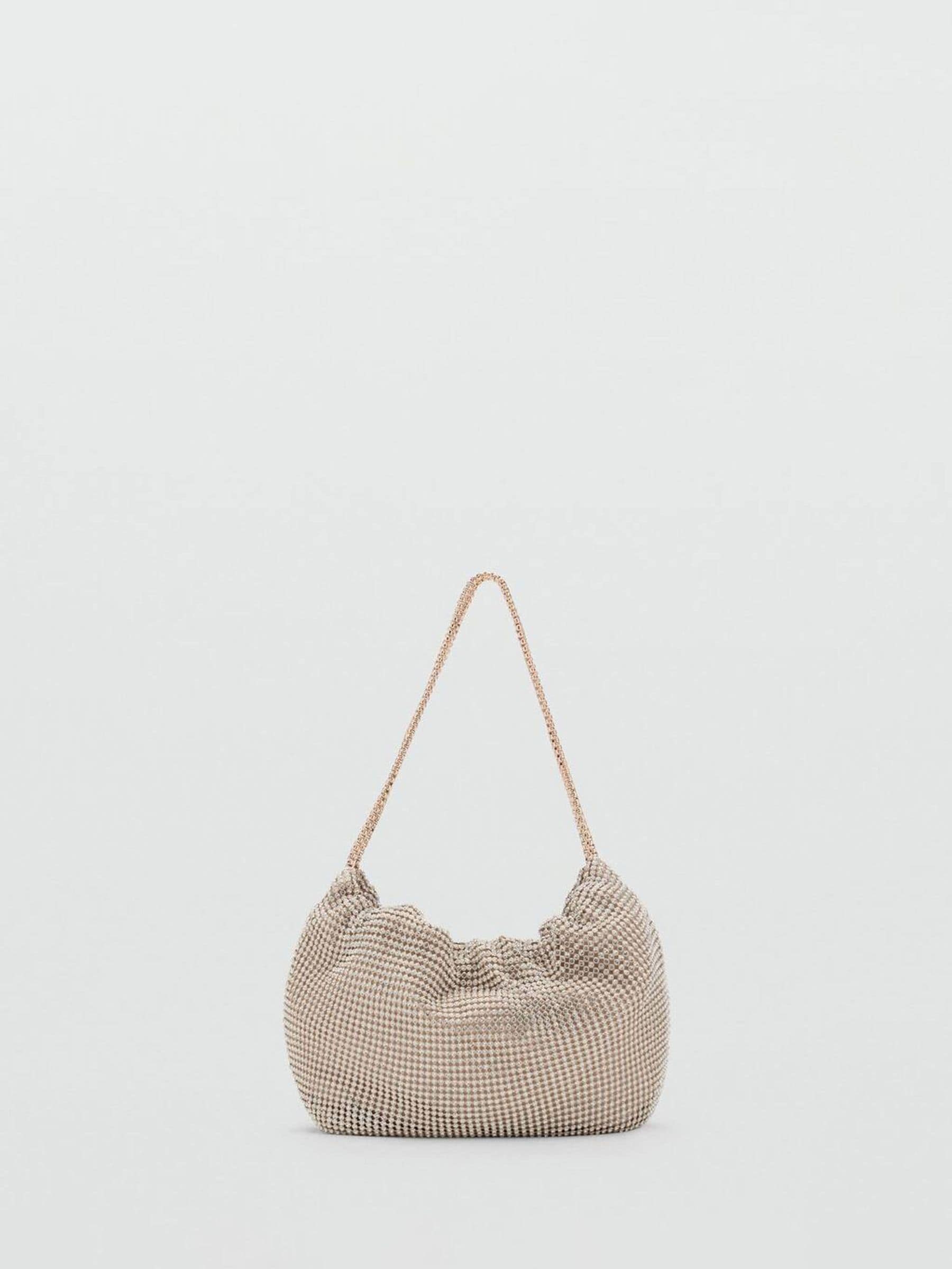 Mango Gold Rhinestone Shoulder Bag