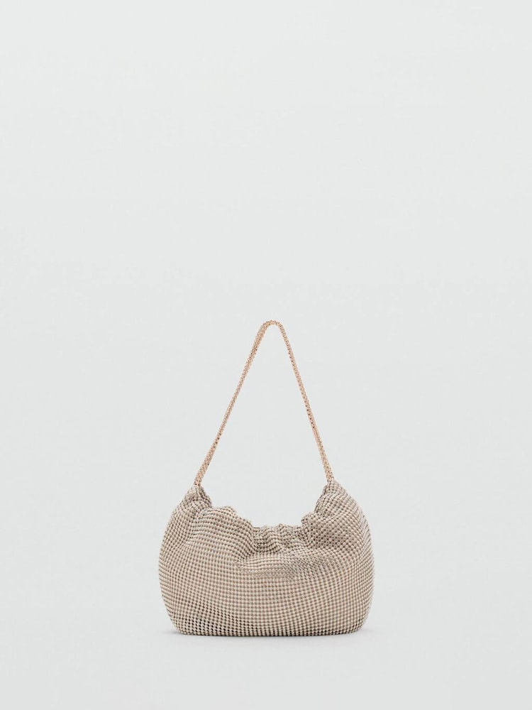 Mango Gold Rhinestone Shoulder Bag - Image 1 of 3