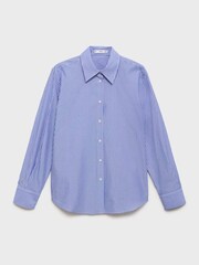 Mango Blue Regular Shirt - Image 4 of 5