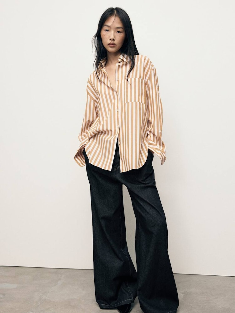 Mango White Jaguar Shirt - Image 1 of 6