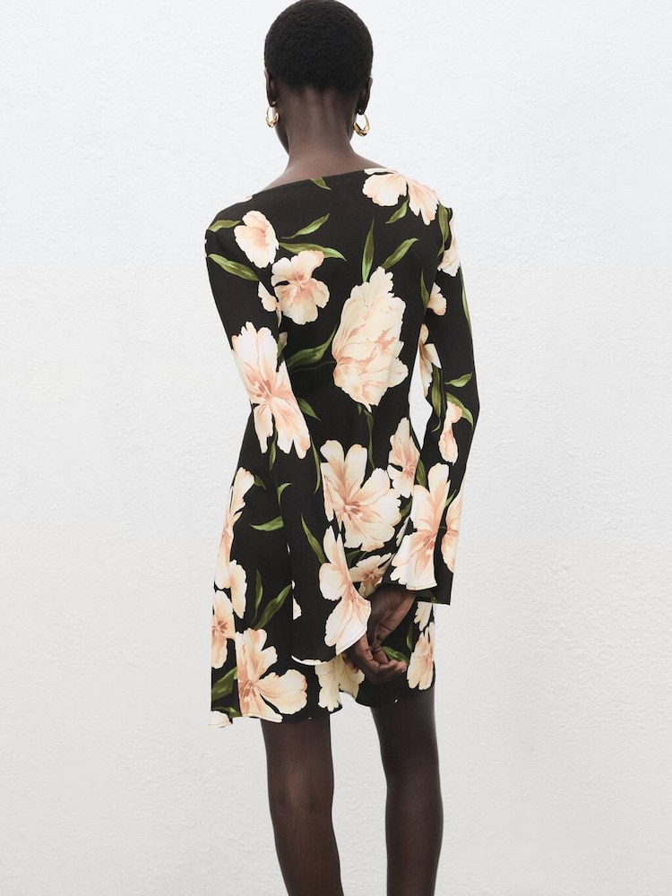 Mango Black Satin Dress - Image 2 of 6