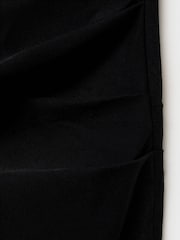 Mango Black Strapless Dress With Bow Detail - Image 6 of 6