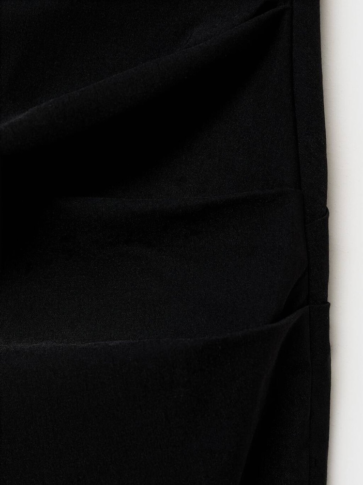 Mango Black Strapless Dress With Bow Detail - Image 6 of 6 Mango Black Strapless Dress With Bow Detail - Image 6 of 6