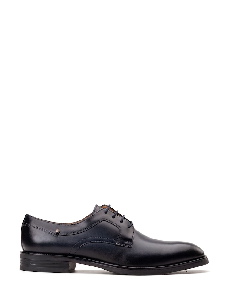 Base London Navy Blue Sleeve Lace Up Shoe - Image 1 of 4 Base London Navy Blue Sleeve Lace Up Shoe - Image 1 of 4