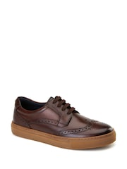 Base London Burnt Brown Clapton Brogue Trainer - Image 2 of 4