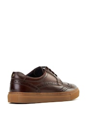Base London Burnt Brown Clapton Brogue Trainer - Image 3 of 4