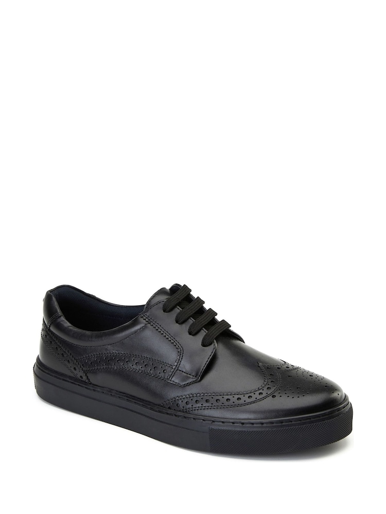Base London Black Clapton Brogue Trainer - Image 2 of 4