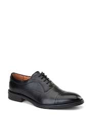 Base London Black Lapel Toe Cap Shoe - Image 2 of 4