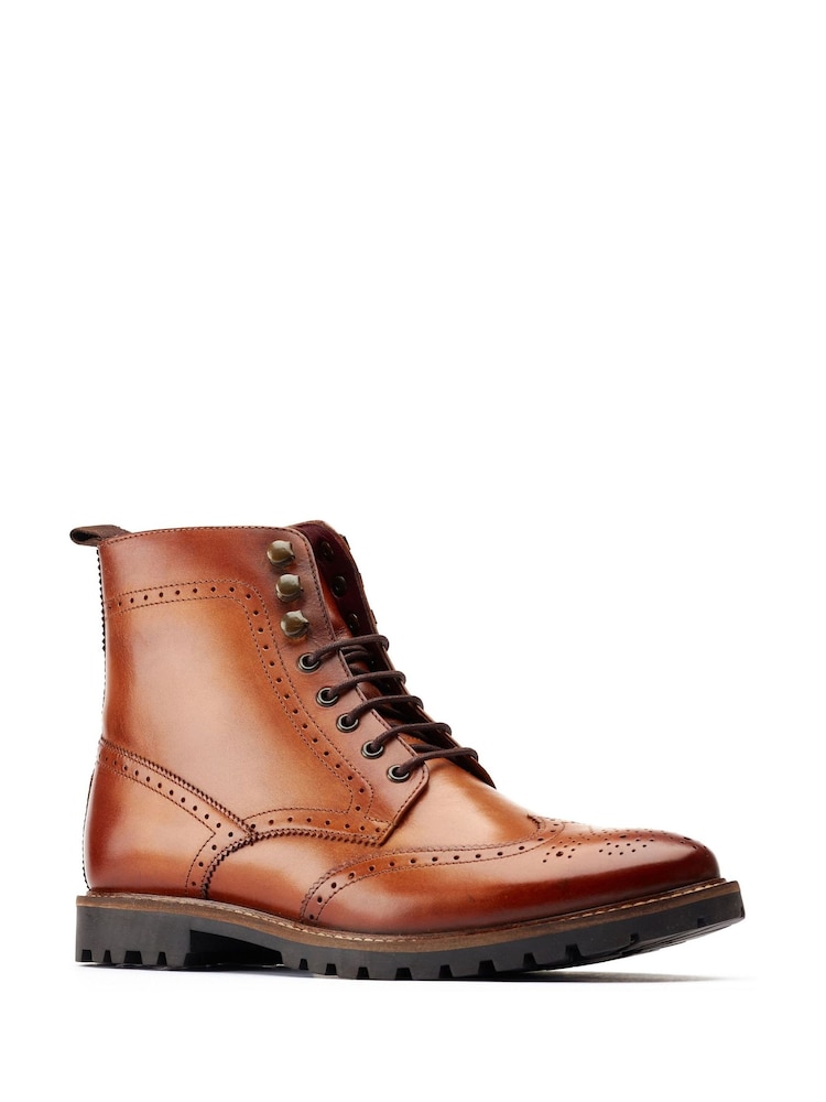 Base London Brown Boone Boots - Image 2 of 4 Base London Brown Boone Boots - Image 2 of 4