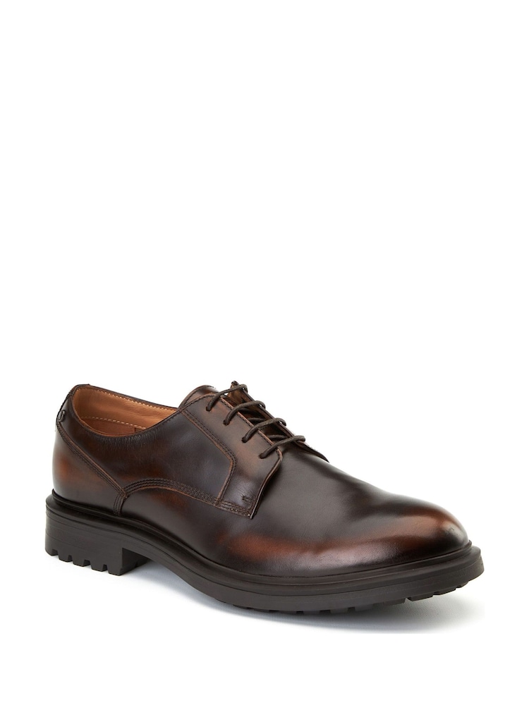 Base London Brown Locke Lace Up Shoe - Image 2 of 4 Base London Brown Locke Lace Up Shoe - Image 2 of 4