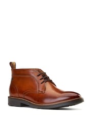 Base London Burnt Tan Brown Lincoln Chukka Boot - Image 1 of 4
