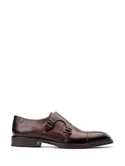 Base London Brown Taper Monk Shoe - Image 1 of 4