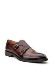 Base London Brown Taper Monk Shoe - Image 2 of 4