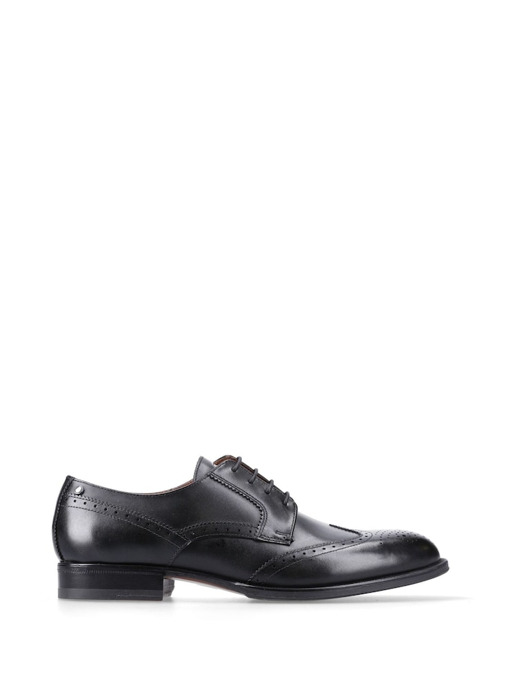 Base London Black Bell Brogue Shoe - Image 1 of 1 Base London Black Bell Brogue Shoe - Image 1 of 1