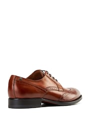 Base London Burnt Tan Brown Bell Brogue Shoe - Image 3 of 4