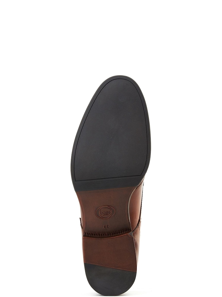 Base London Burnt Tan Brown Bell Brogue Shoe - Image 4 of 4 Base London Burnt Tan Brown Bell Brogue Shoe - Image 4 of 4