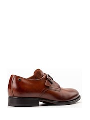 Base London Burnt Tan Brown Faraday Single Monk Shoe - Image 3 of 4