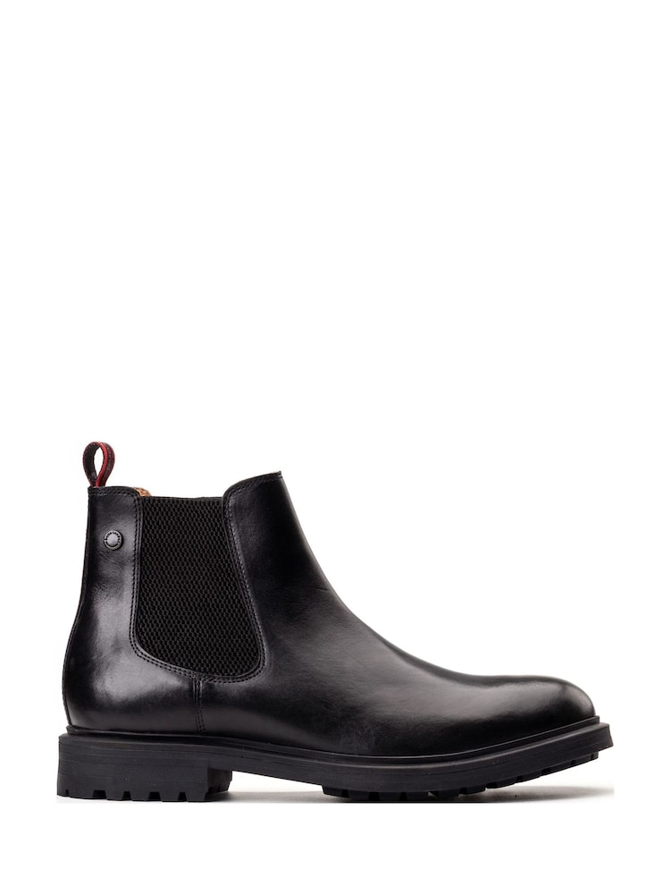 Preto - Base London Roebuck Chelsea Boot - Imagem 1 de 3