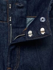 Mango Blue Wide Leg Denim Trousers With Belt Loops - Image 7 of 7