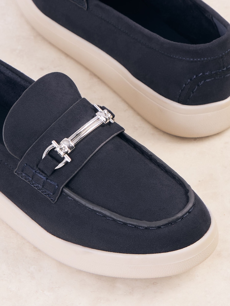 comfortable navy blue dress shoes Aurelia Gemstone Midi Shirt Dress main image 1