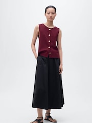 Mango Red Fine-Knit Waistcoats - Image 1 of 7