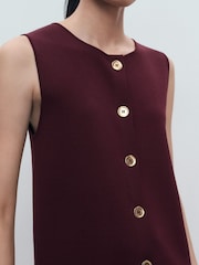 Mango Red Fine-Knit Waistcoats - Image 5 of 7