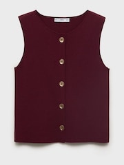Mango Red Fine-Knit Waistcoats - Image 6 of 7