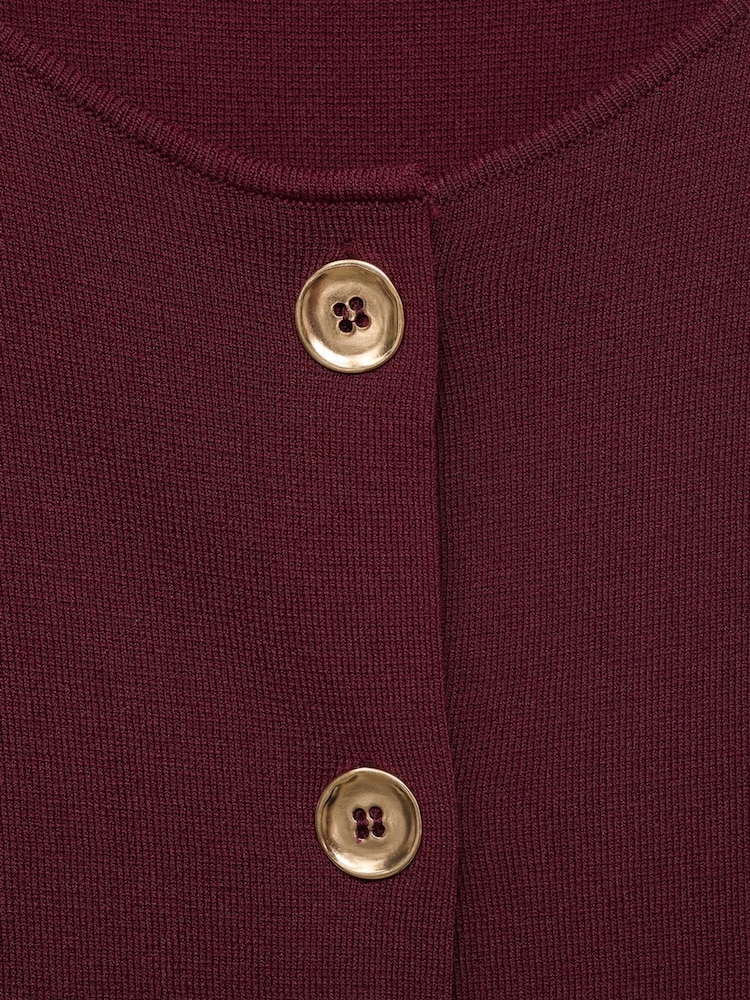 Mango Red Fine-Knit Waistcoats - Image 7 of 7