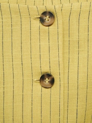 Mango Yellow Buttons Striped Top - Image 6 of 7