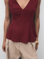 Mango Purple Pep Blouse - Image 5 of 7
