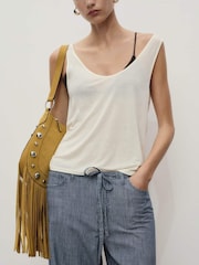 Mango Blue Mery Trousers - Image 4 of 6